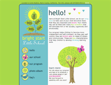 Tablet Screenshot of brightstartlittleschool.com